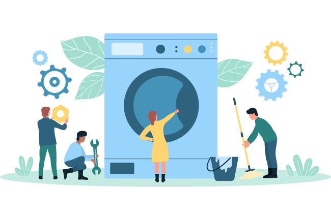 Personnes-travaillant-avec-des-machines Personnes travaillant avec des machines, représentant la formation en entreprise et la signature numérique des certificats pour de grandes équipes.