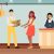 Receptionist using digital signature software for the delivery and collection of packages in a hospitality facility.
