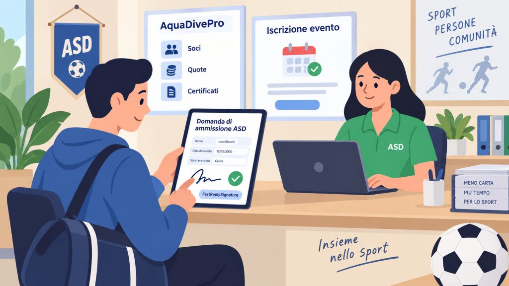 Gestione digitale delle iscrizioni soci di una ASD con FastReplySignature